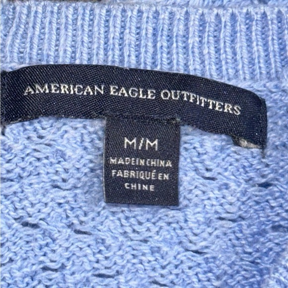 American Eagle Outfitters Blue Crew Neck Sweater - Picture 8 of 9